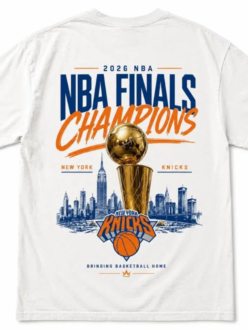New York Knicks 2026 NBA Finals Champions Graphic Tee, Style Basketball Shirt
